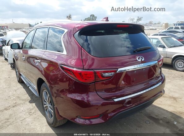 5N1DL0MN4LC539329 2020 INFINITI QX60 Бордовый Задняя левая четверть