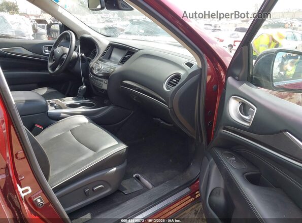 5N1DL0MN4LC539329 2020 INFINITI QX60 Бордовый Вид салона спереди