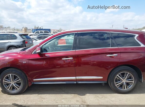 5N1DL0MN4LC539329 2020 INFINITI QX60 Бордовый Панорамный вид салона 360°