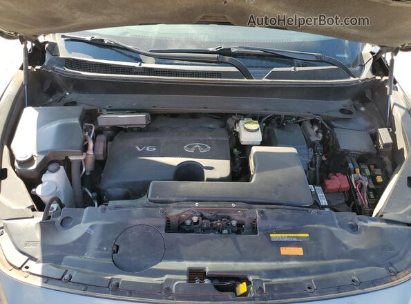 5N1DL0MN7HC526677 2017 INFINITI QX60 Silver Vista del compartimento del motor