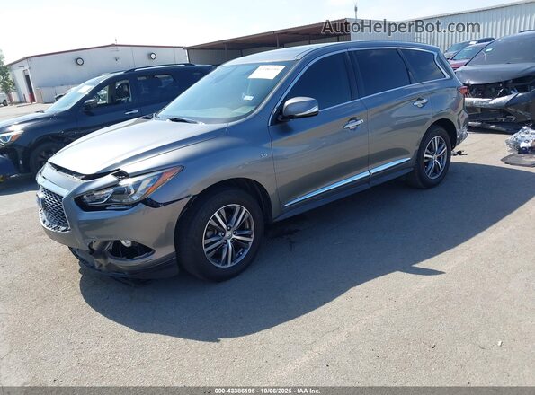 5N1DL0MN7LC514943 2020 INFINITI QX60 Gray წინა მარცხენა ხედი სამი მეოთხედიდან