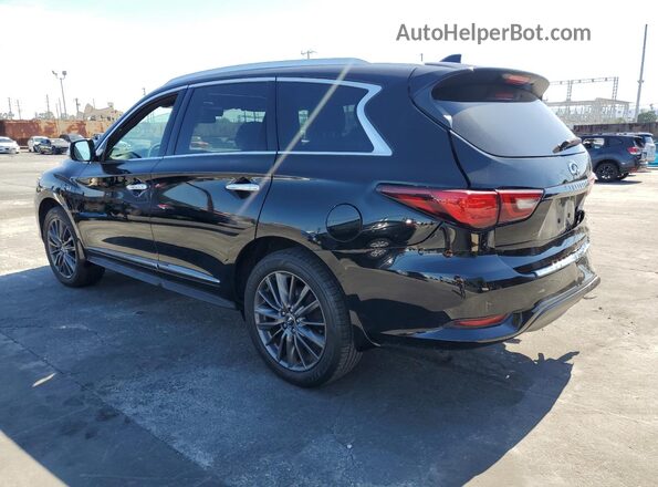 5N1DL0MN8LC525742 2020 INFINITI QX60 Black უკანა მარცხენა