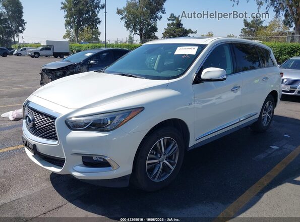 5N1DL0MNXLC512801 2020 INFINITI QX60 White წინა მარცხენა ხედი სამი მეოთხედიდან