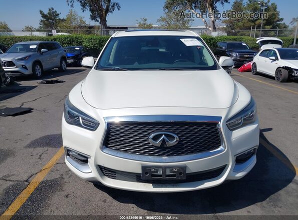 5N1DL0MNXLC512801 2020 INFINITI QX60 White ხელსაწყოთა პანელის ხედი
