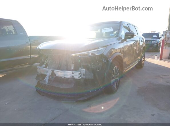 5N1DL1ES1PC368720 2023 INFINITI QX60 Gray Առջևի ձախ երեք քառորդ տեսարան