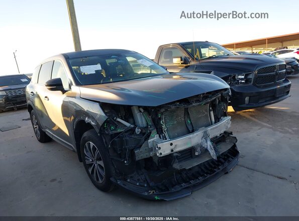 5N1DL1ES1PC368720 2023 INFINITI QX60 Gray Սալոնի հետևի տեսք