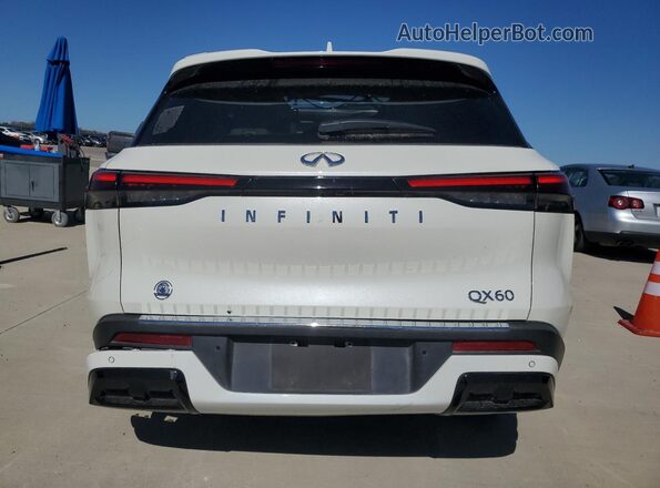 5N1DL1FR5PC345873 2023 INFINITI QX60 White Вид ззаду