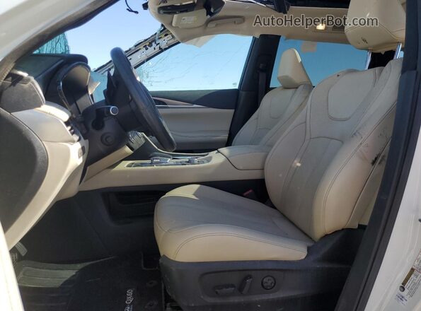 5N1DL1FR5PC345873 2023 INFINITI QX60 White Вид салону спереду