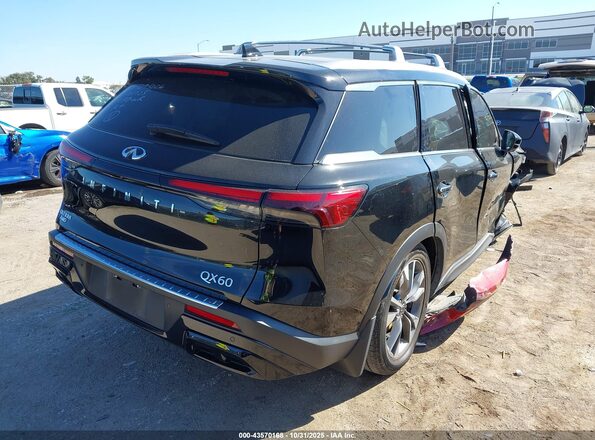 5N1DL1FS2RC336800 2024 INFINITI QX60 Black Задня права чверть