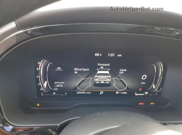 5N1DL1FS6PC331869 2023 INFINITI QX60 Black Instrument cluster view