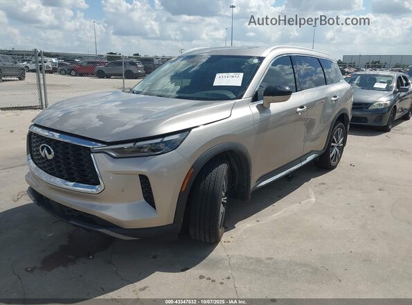 5N1DL1GRXPC346130 2023 INFINITI QX60 Gray Առջևի ձախ երեք քառորդ տեսարան