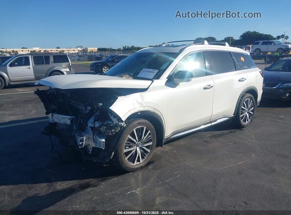 5N1DL1GS3PC367808 2023 INFINITI QX60 White Vista tres cuartos delantera izquierda
