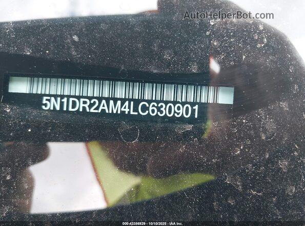 5N1DR2AM4LC630901 2020 NISSAN PATHFINDER Синий 