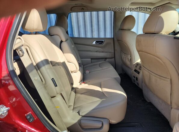 5N1DR2DM4LC576530 2020 NISSAN PATHFINDER Red Vista interior trasera