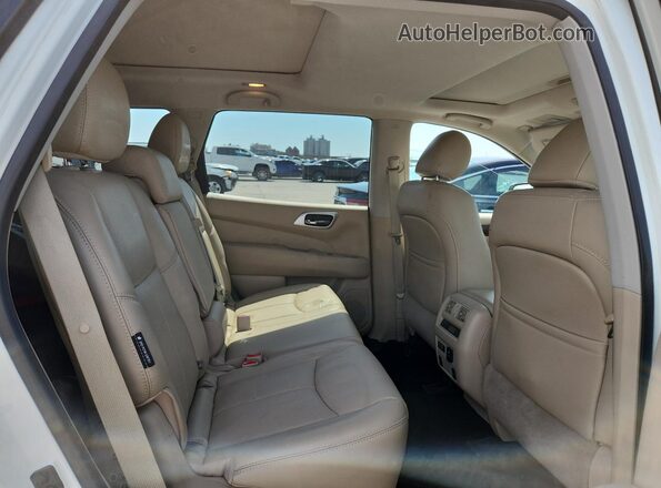 5N1DR2DN8LC593081 2020 NISSAN PATHFINDER White უკანა სალონის ხედი