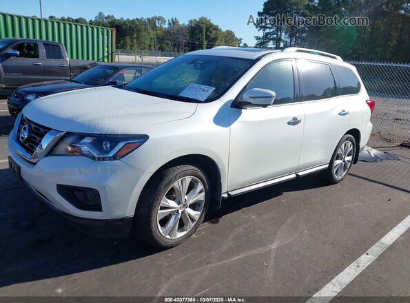 5N1DR2MM2JC613717 2018 NISSAN PATHFINDER Белый Передняя левая четверть