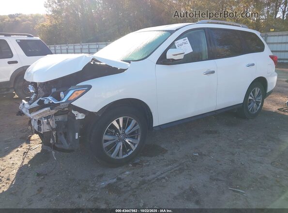 5N1DR2MM2JC655255 2018 NISSAN PATHFINDER White Vista tres cuartos delantera izquierda