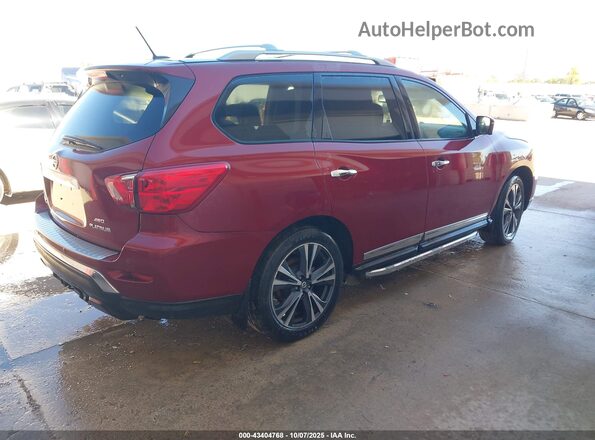 5N1DR2MM7JC652061 2018 NISSAN PATHFINDER Red Trasero derecho