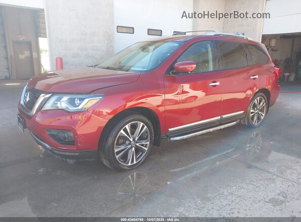 5N1DR2MM7JC652061 2018 NISSAN PATHFINDER Red Vista tres cuartos delantera izquierda