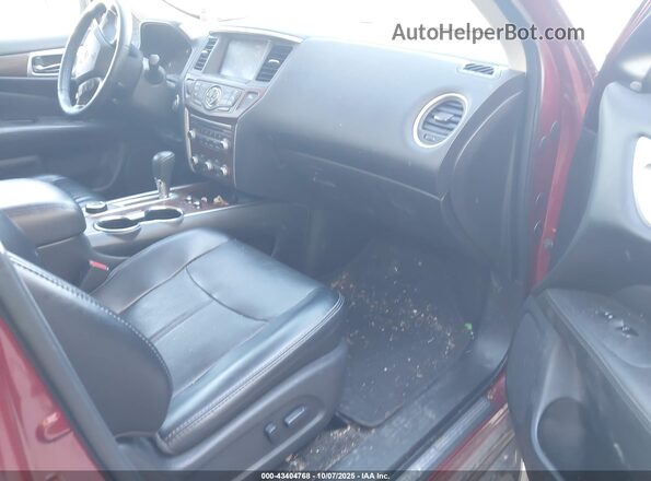 5N1DR2MM7JC652061 2018 NISSAN PATHFINDER Red Vista interior delantera