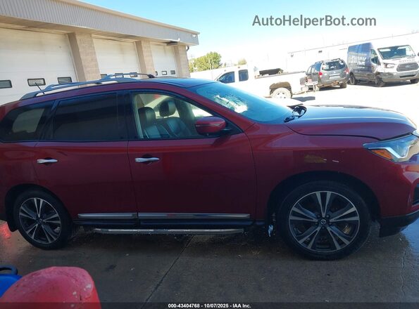 5N1DR2MM7JC652061 2018 NISSAN PATHFINDER Red Vista interior trasera