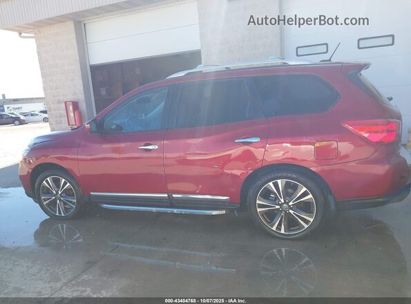 5N1DR2MM7JC652061 2018 NISSAN PATHFINDER Red Vista interior de 360 grados