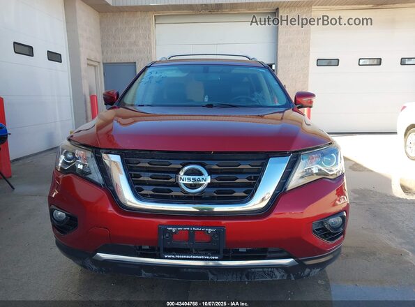 5N1DR2MM7JC652061 2018 NISSAN PATHFINDER Red Vista del cuadro de instrumentos