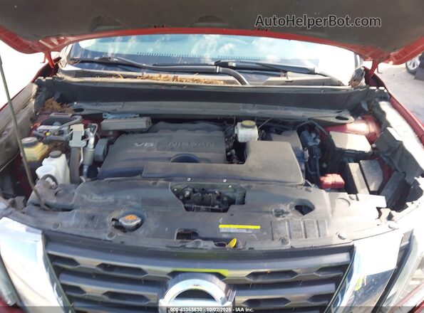 5N1DR2MM9HC911790 2017 NISSAN PATHFINDER Red Հետևի տեսք