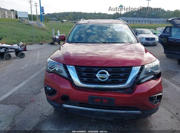 5N1DR2MM9HC911790 2017 NISSAN PATHFINDER Red Սարքավորումների վահանակի տեսք