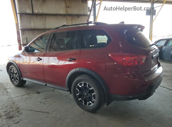 5N1DR2MN0KC635290 2019 NISSAN PATHFINDER Red Rear left