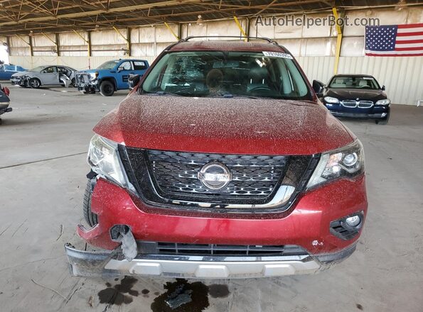 5N1DR2MN0KC635290 2019 NISSAN PATHFINDER Red Front view