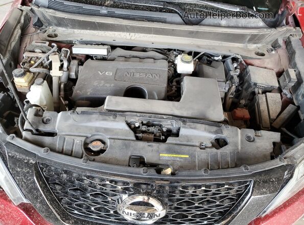 5N1DR2MN0KC635290 2019 NISSAN PATHFINDER Red Engine compartment view