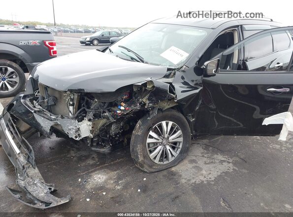 5N1DR2MN1KC647836 2019 NISSAN PATHFINDER Black Vista tres cuartos delantera izquierda