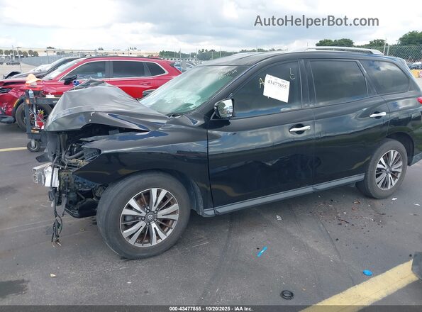 5N1DR2MN3HC664839 2017 NISSAN PATHFINDER Black წინა მარცხენა ხედი სამი მეოთხედიდან