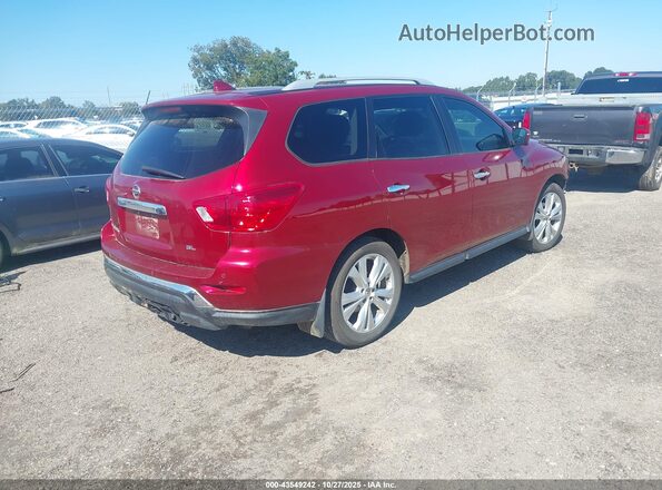 5N1DR2MN7KC588226 2019 NISSAN PATHFINDER Красный Задняя правая четверть