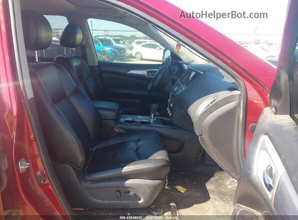 5N1DR2MN7KC588226 2019 NISSAN PATHFINDER Красный Вид салона спереди