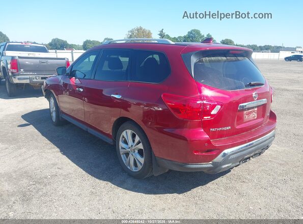5N1DR2MN7KC588226 2019 NISSAN PATHFINDER Красный Задняя левая четверть