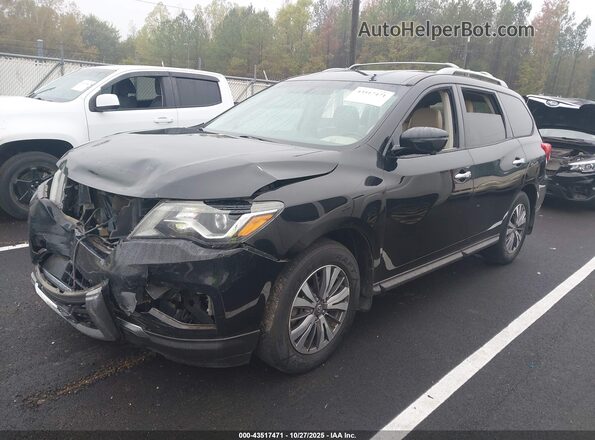 5N1DR2MNXHC641011 2017 NISSAN PATHFINDER Black წინა მარცხენა ხედი სამი მეოთხედიდან