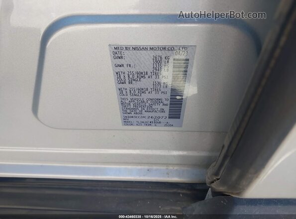 5N1DR3CC2PC262072 2023 NISSAN PATHFINDER Silver Widok komory silnika
