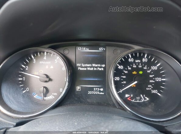 5N1ET2MT7HC807148 2017 NISSAN ROGUE HYBRID Blue Вид задніх сидінь