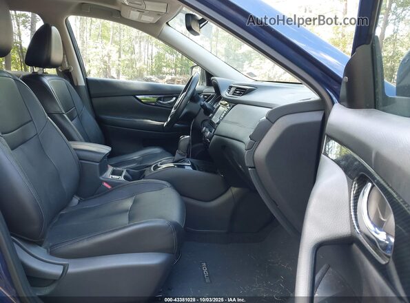 5N1ET2MT7HC807148 2017 NISSAN ROGUE HYBRID Blue Вид салону спереду