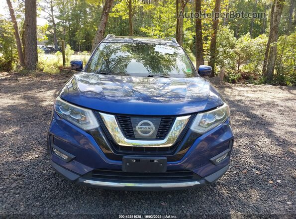 5N1ET2MT7HC807148 2017 NISSAN ROGUE HYBRID Blue Вид щитка приладів