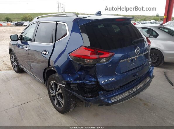 5N1ET2MV5HC828985 2017 NISSAN ROGUE HYBRID Blue Rear left