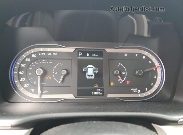 5NMJB3AE9PH228244 2023 HYUNDAI TUCSON Black Vista del cuadro de instrumentos