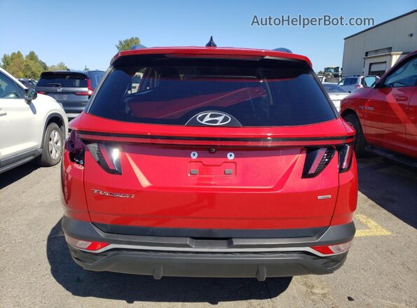 5NMJBCAE1NH035485 2022 HYUNDAI TUCSON Red Вид ззаду