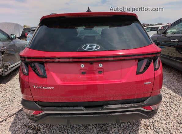 5NMJBCAE7NH057989 2022 HYUNDAI TUCSON Красный Вид сзади