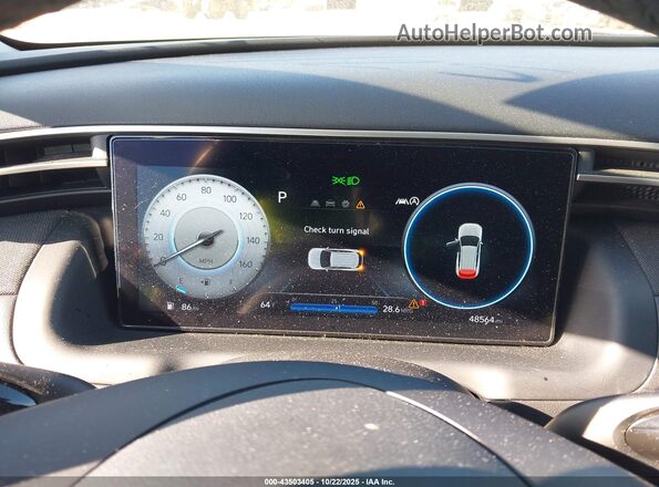 5NMJC3AE8NH091209 2022 HYUNDAI TUCSON Black უკანა სავარძლების ხედი