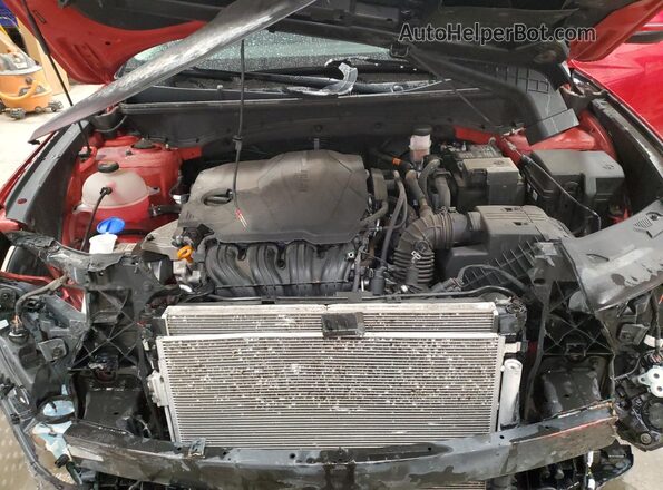 5NMJCCAE3NH018054 2022 HYUNDAI TUCSON Красный Вид подкапотного пространства