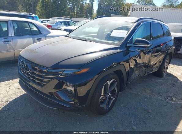 5NMJE3AE7NH028614 2022 HYUNDAI TUCSON Черный Передняя левая четверть