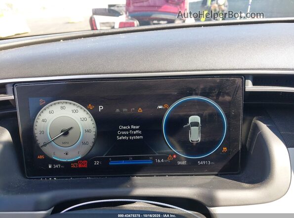 5NMJECAE7NH030363 2022 HYUNDAI TUCSON Gray Widok tylnych siedzeń